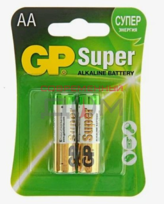 Батарейка GP SUPER 2 шт AA блистер